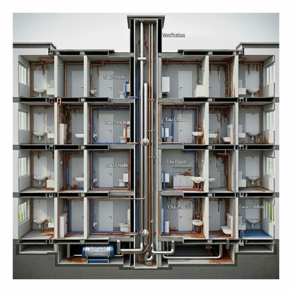 parc social Techliquid anti calcaire canalisation collective efg ecs